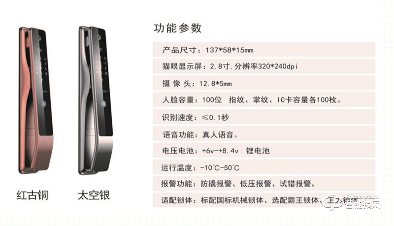 鸠江区科大方正芭蕾智能锁 家用指纹锁密码锁