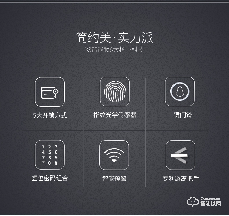 劲松惠氏智能锁 X3防盗门密码锁大门锁感应锁