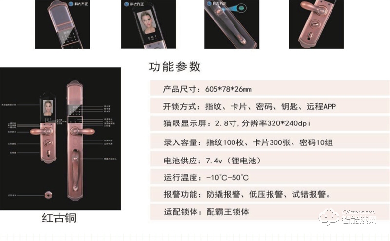 亭湖区科大方正别墅王智能锁 家用指纹锁