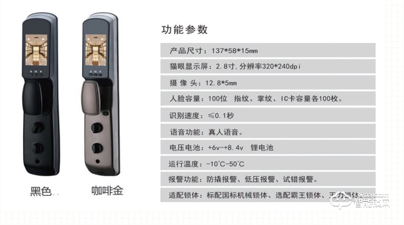 钟楼区科大方正千里眼智能锁 家用电子智能锁