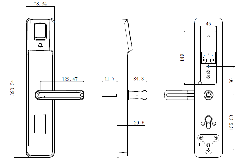 甘家口海康威视指纹锁 DS-L5S家用智能锁