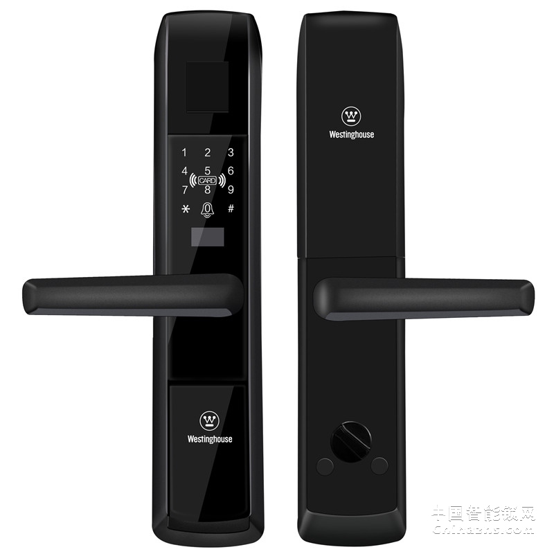 中山西屋智能锁自动翻盖指纹窗锁 W6推拉全自动锁