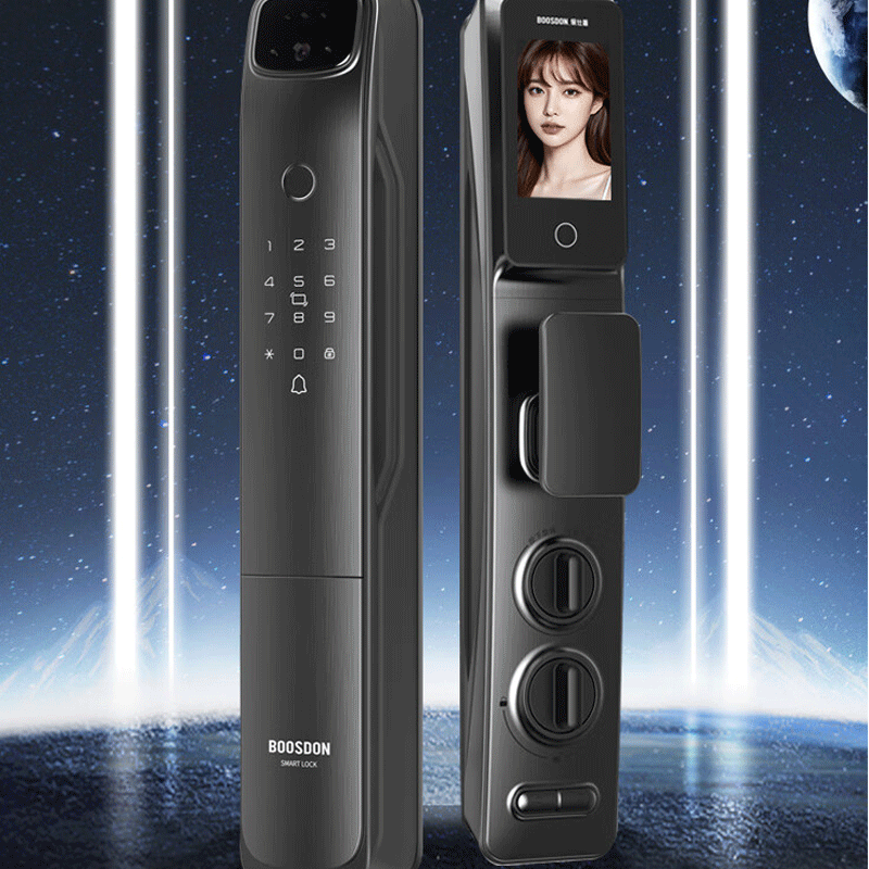 中山保仕盾3D人脸视频猫眼智能锁K20Plus