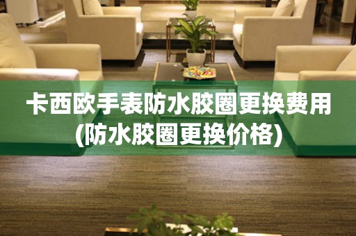  卡西欧手表防水胶圈更换费用(防水胶圈更换价格) 手表维修知识库