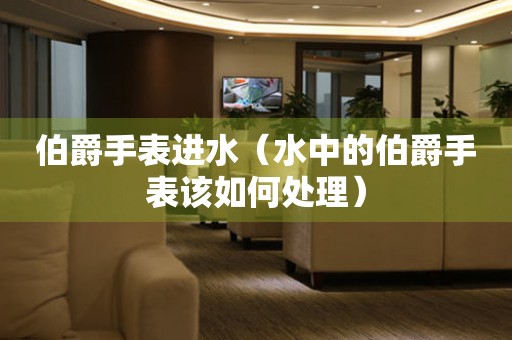  伯爵手表进水（水中的伯爵手表该如何处理） 手表维修知识库