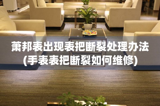  萧邦表出现表把断裂处理办法(手表表把断裂如何维修) 手表维修知识库