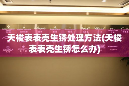 天梭表表壳生锈处理方法(天梭表表壳生锈怎么办) 手表维修知识库