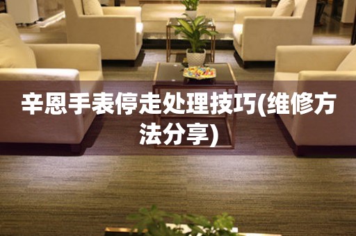  辛恩手表停走处理技巧(维修方法分享) 手表维修知识库