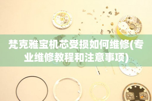  梵克雅宝机芯受损如何维修(专业维修教程和注意事项) 手表维修知识库
