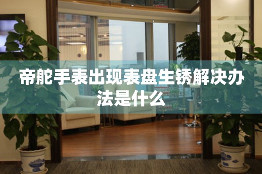  帝舵手表出现表盘生锈解决办法是什么 手表维修知识库
