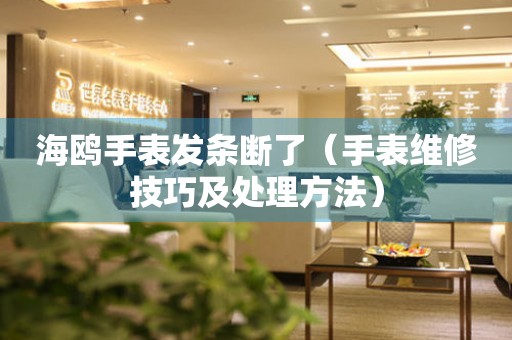  海鸥手表发条断了（手表维修技巧及处理方法） 手表维修知识库