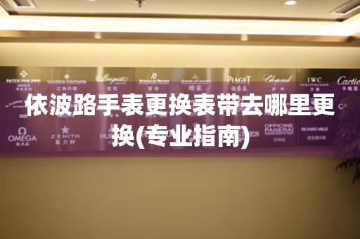  依波路手表更换表带去哪里更换(专业指南) 手表维修知识库