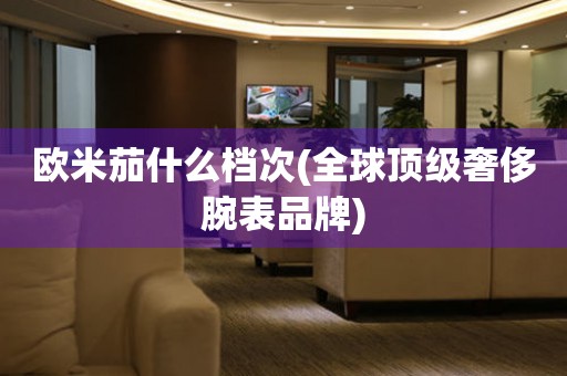  欧米茄什么档次(全球顶级奢侈腕表品牌) 手表维修知识库