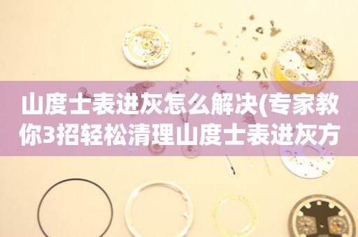  山度士表进灰怎么解决(专家教你3招轻松清理山度士表进灰方法) 手表维修知识库