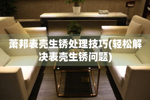  萧邦表壳生锈处理技巧(轻松解决表壳生锈问题) 手表维修知识库
