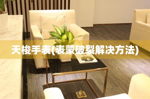  天梭手表(表蒙破裂解决方法) 手表维修知识库