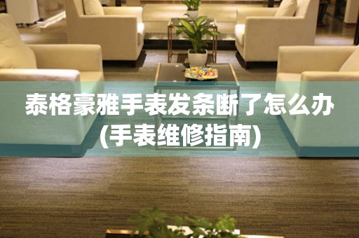  泰格豪雅手表发条断了怎么办(手表维修指南) 手表维修知识库