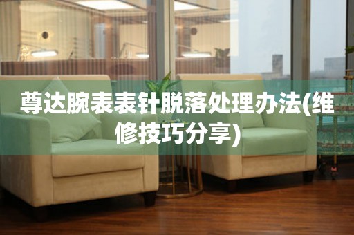  尊达腕表表针脱落处理办法(维修技巧分享) 手表维修知识库