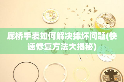  廊桥手表如何解决摔坏问题(快速修复方法大揭秘) 手表维修知识库