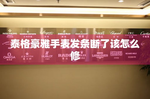  泰格豪雅手表发条断了该怎么修 手表维修知识库