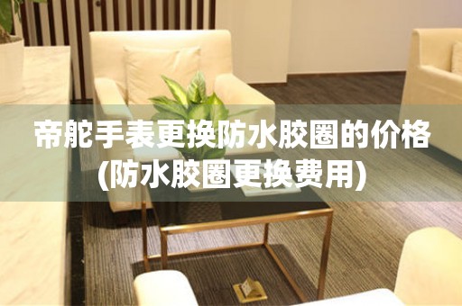  帝舵手表更换防水胶圈的价格(防水胶圈更换费用) 手表维修知识库