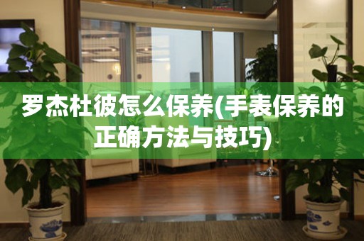  罗杰杜彼怎么保养(手表保养的正确方法与技巧) 手表维修知识库