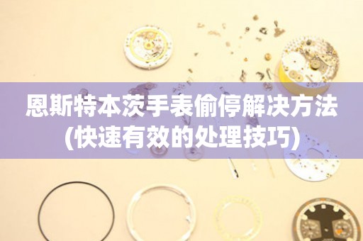  恩斯特本茨手表偷停解决方法(快速有效的处理技巧) 手表维修知识库