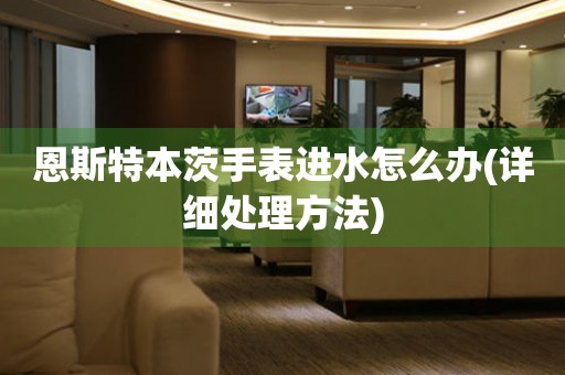  恩斯特本茨手表进水怎么办(详细处理方法) 手表维修知识库