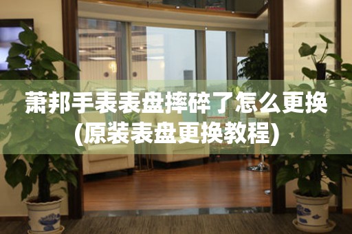  萧邦手表表盘摔碎了怎么更换(原装表盘更换教程) 手表维修知识库