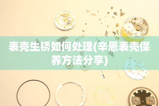  表壳生锈如何处理(辛恩表壳保养方法分享) 手表维修知识库