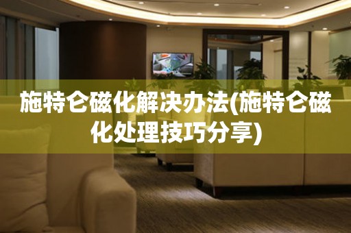  施特仑磁化解决办法(施特仑磁化处理技巧分享) 手表维修知识库