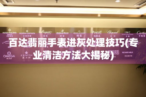  百达翡丽手表进灰处理技巧(专业清洁方法大揭秘) 手表维修知识库