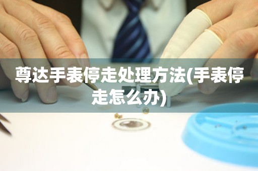 尊达手表停走处理方法(手表停走怎么办) 手表维修知识库