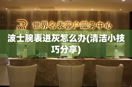  波士腕表进灰怎么办(清洁小技巧分享) 手表维修知识库