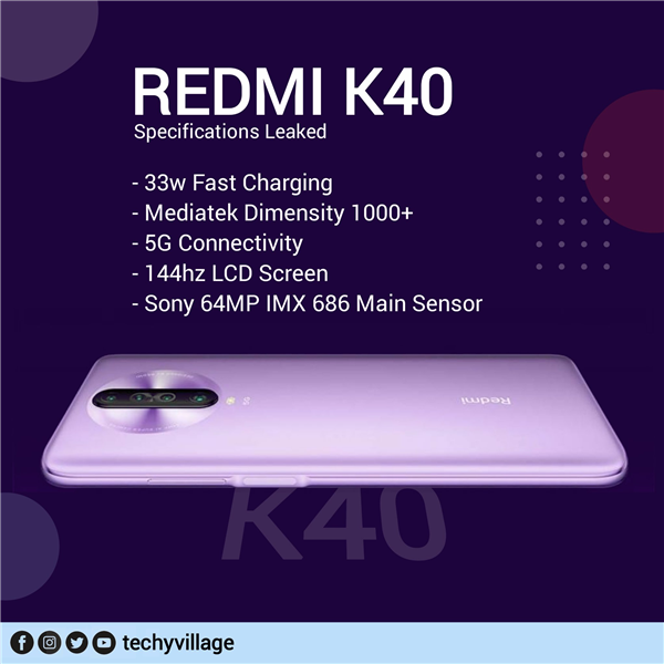 Redmi  K40系列或Q4发布时搭载了高通骁龙775处理器。  第2张