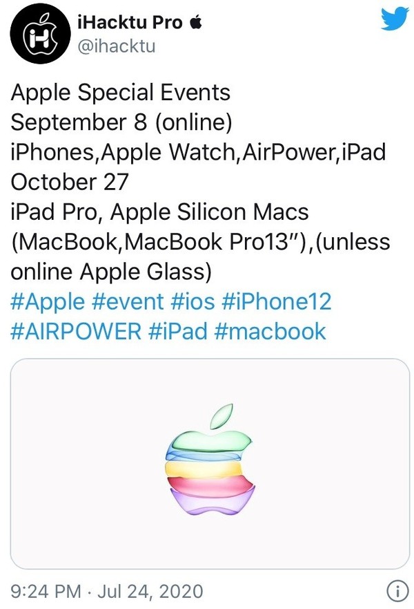 不仅iPhone  12海外爆料，还曝光了苹果的新品和发布时间。  第1张