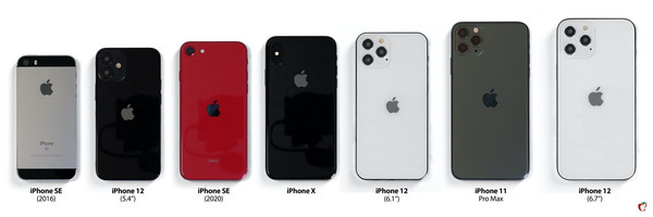 iPhone  12的尺寸是不是比iPhone  SE还要小？  第2张