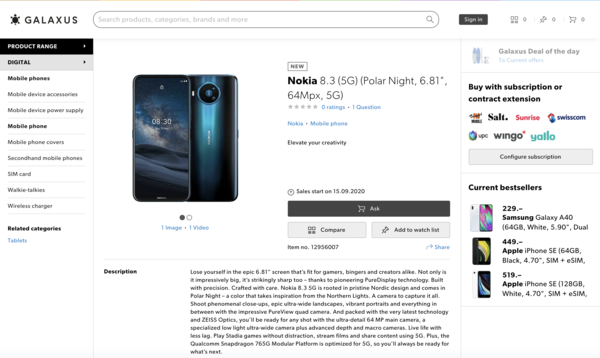 诺基亚首款5G手机即将上市，拥有6.81英寸大屏和骁龙765G。  第1张