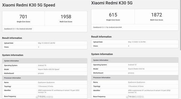 国内外品牌手机排行榜-Redmi  K30 5G至尊版首次卖出1万台，看看它的跑分。  第1张
