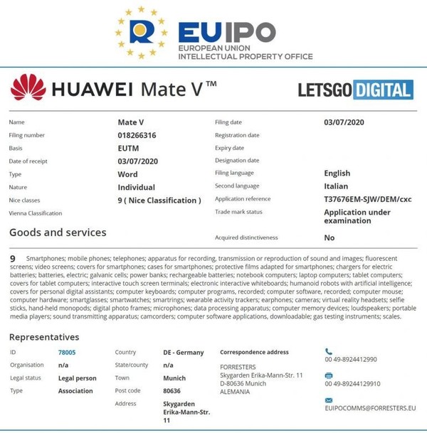 早报：中兴新5G机通过3C认证。华为在欧洲注册了Mate  V商标。  第1张